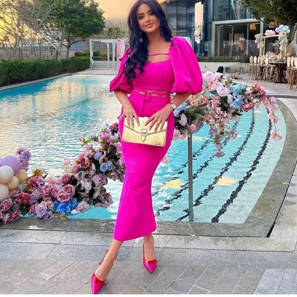 Zara Skirts Zara Co Ord Skirt Set In Fuchsia Poshmark